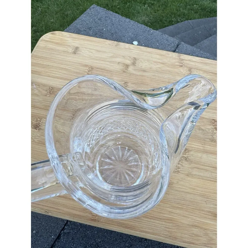 Vintage Waterford Crystal Martini Pitcher With Ice Lip Made in Ireland 7-1/4” H